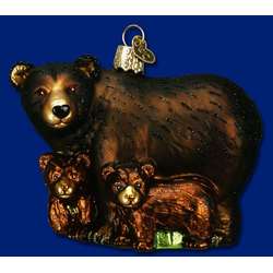 Item 425237 Brown Bear With Cubs Ornament