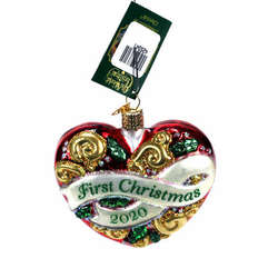 Item 425341 2020 First Christmas Heart Ornament