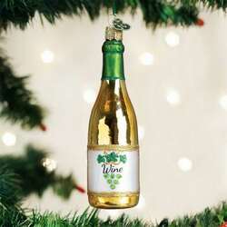 Item 425456 White Wine Bottle Ornament