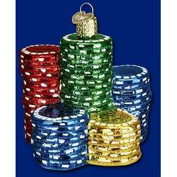 Item 425464 Poker Chips Ornament