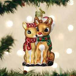 Item 425494 Rudolph And Clarice Ornament
