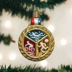 Item 425497 Triathlon Medallion Ornament