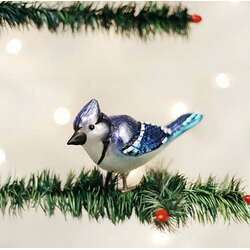 Item 425503 Bright Blue Jay Clip-On Ornament