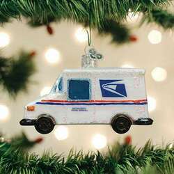 Item 425557 USPS Mail Truck Ornament