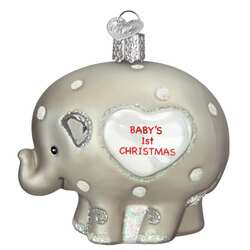 Item 425705 Babys 1st Elephant Ornament