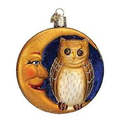 Item 425721 Owl In Moon Ornament