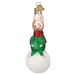 Item 425729 Piglet On Snowball Ornament
