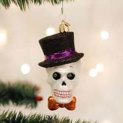 Item 425749 Top Hat Skeleton Ornament