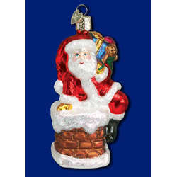 Item 425770 Santa In Chimney Ornament