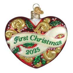 Item 425806 2025 First Christmas Heart Ornament