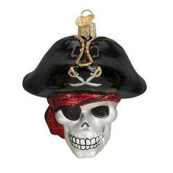 Item 425812 thumbnail Jolly Roger Pirate Skull Ornament