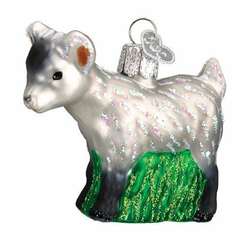 Item 425842 Pygmy Goat With Grass Ornament