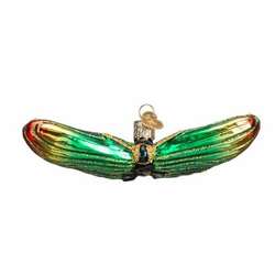 Item 425850 Festive Red/Yellow/Green Butterfly Ornament