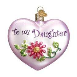 Item 425881 Daughter Heart Ornament