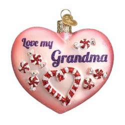 Item 425882 Love My Grandma Heart Ornament