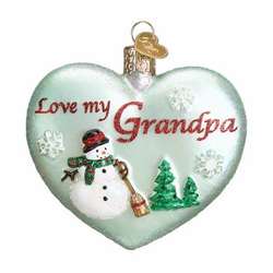 Item 425883 Love My Grandpa Heart Ornament