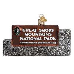 Item 425919 thumbnail Great Smoky Mountains National Park Sign Ornament