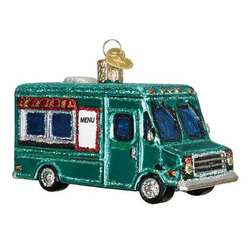 Item 425938 Aqua Food Truck Ornament
