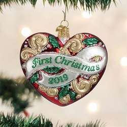Item 426131 2019 First Christmas Heart Ornament
