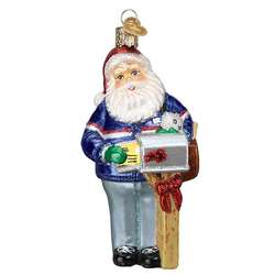 Item 426165 Postman Santa Ornament