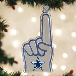Item 426182 Dallas Cowboys Foam Finger Ornament