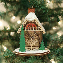 Item 426198 Apline Time Clock Shoppe Ornament