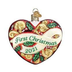 Item 426263 2021 First Christmas Heart Ornament