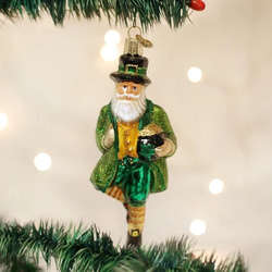 Item 426283 Irish Santa Ornament