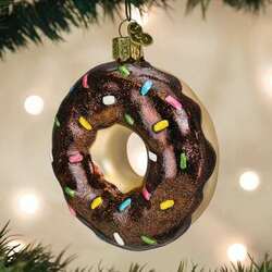 Item 426305 Chocolate Sprinkles Donut Ornament