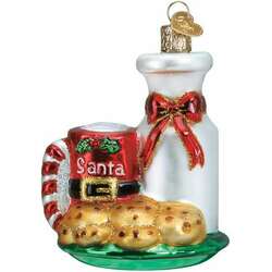 Item 426329 Santas Milk And Cookies Ornament