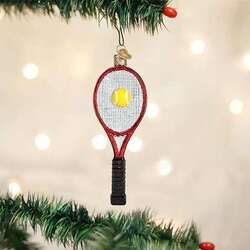 Item 426334 Red Tennis Racquet Ornament