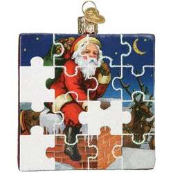 Item 426336 Santa Jigsaw Puzzle Ornament