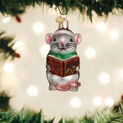Item 426362 thumbnail Grey Caroling Mouse Ornament