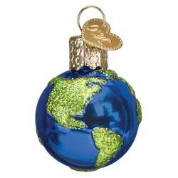 Item 426464 Mini Planet Earth Gumdrop Ornament