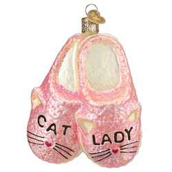 Item 426513 Cat Lady Slippers Ornament