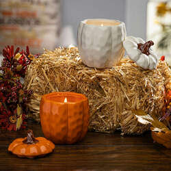 Item 431060 thumbnail Ceramic Pumpkin Jar Wax Candle