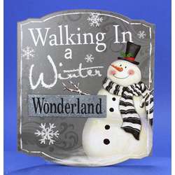 Item 431069 Walking In A Winter Wonderland Snowman Sign