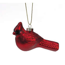 Item 431118 Hand Blown Cardinal Ornament