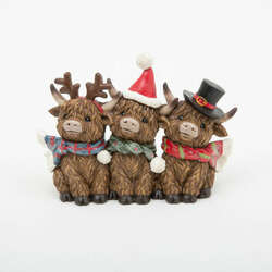 Item 431146 thumbnail Holiday Highland Cows Figure