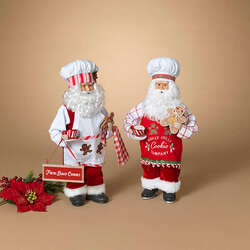 Item 431163 thumbnail Fabric Holiday Chef Santa Figure