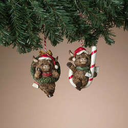 Item 431210 thumbnail Holiday Highland Cow Ornament
