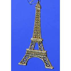 Item 431237 thumbnail Gold Eiffel Tower Ornament