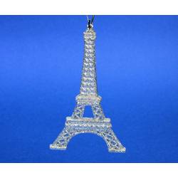 Item 431238 Silver Eiffel Tower Ornament