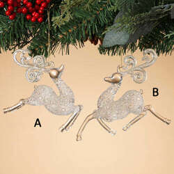 Item 431240 Clear Reindeer Ornament