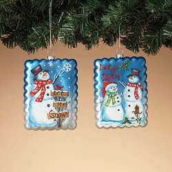 Item 431266 Snowman Rectangle Ornament