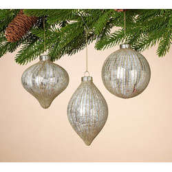 Item 431306 Two Tone  Onion/Finial/Ball Ornament