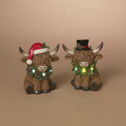 Item 431334 thumbnail Lighted Holiday Highland Cow Figure