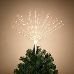 Item 431348 Lighted Starburst Tree Topper Clear