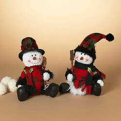 Item 431418 Plush Holiday Stitting Snowman
