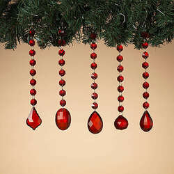 Item 431432 thumbnail Red Glass Jewel Ornament